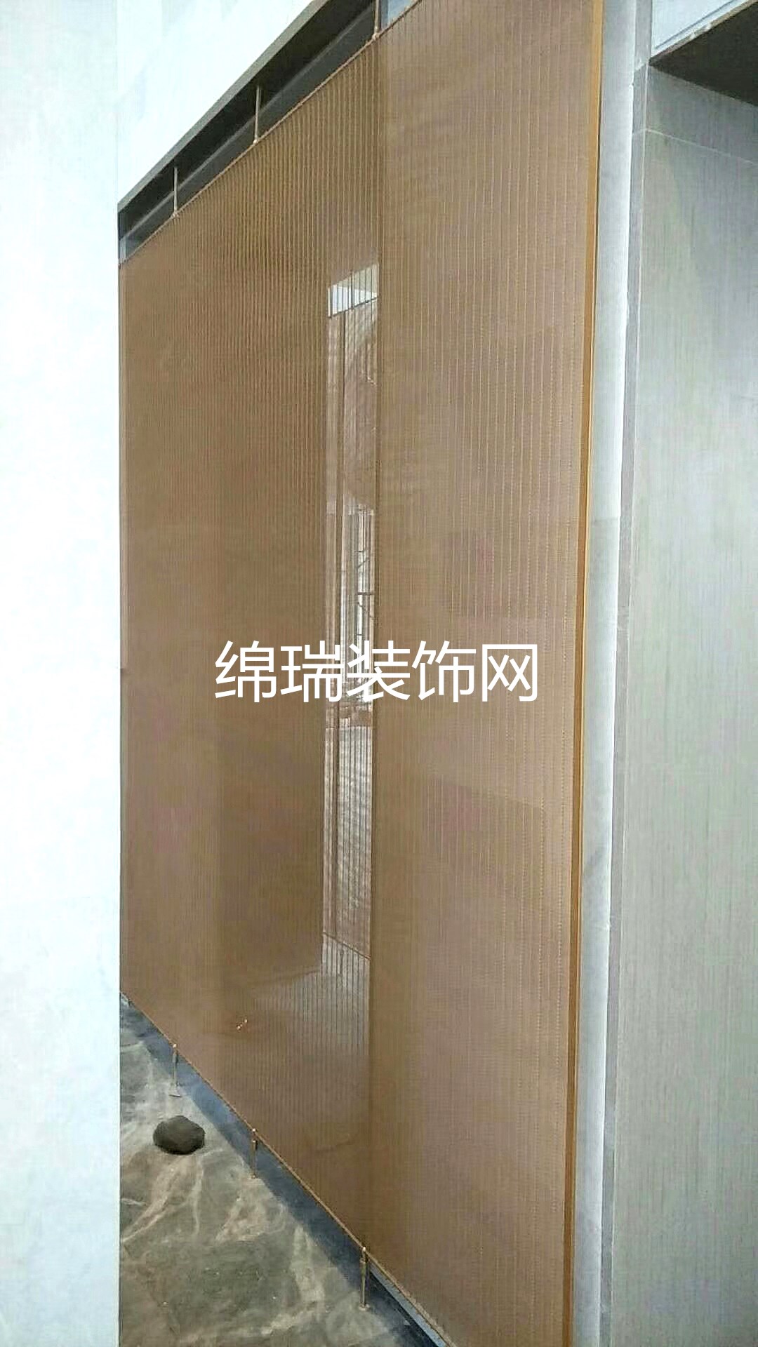 杭州屏风隔断装饰网施工现场